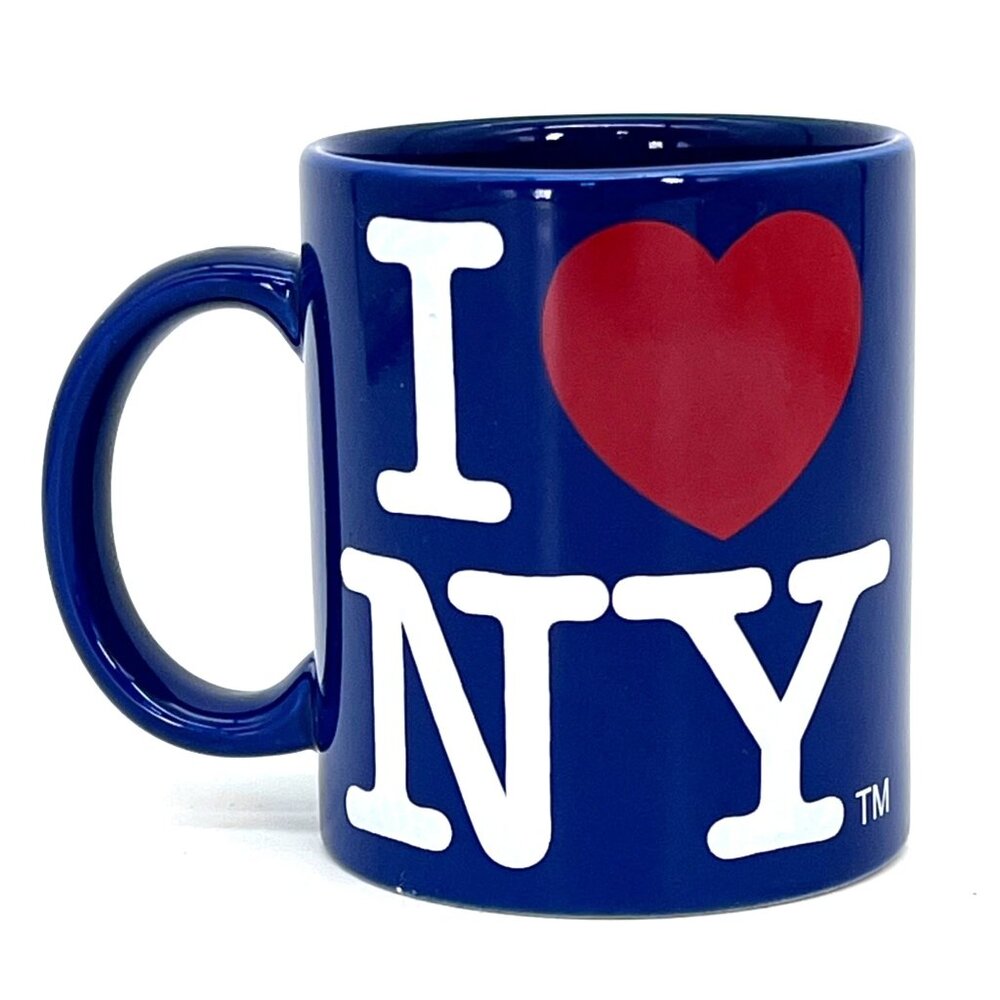 I ❤️NY I Love New York Coffee Cup Mug Royal Blue 12 Oz S&T World Product Ceramic